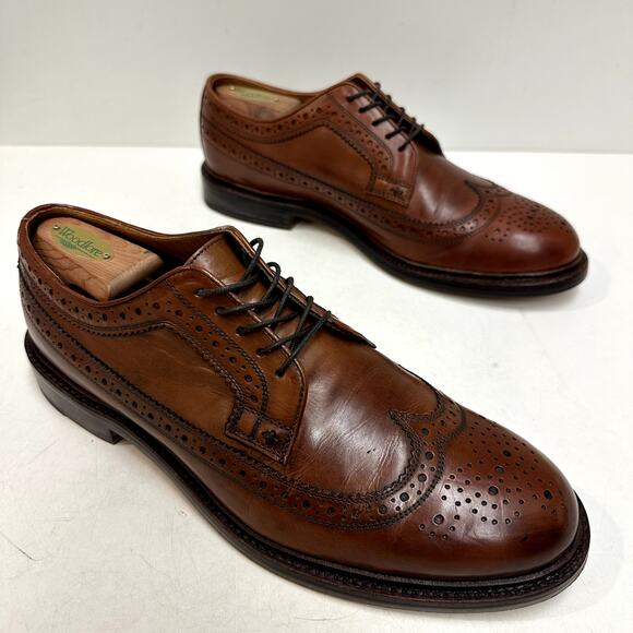 VGUC J. Crew x Grant Stone Ludlow Wing Tip Longwing Derby Brogue Bench Made 10.5 main image 11